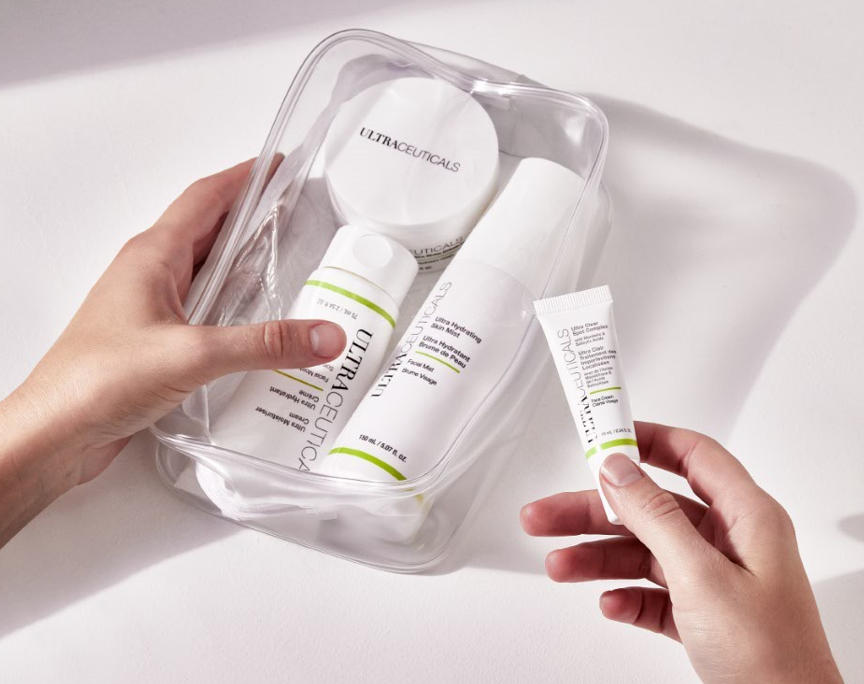 travel skincare tips, ultra icons discovery set